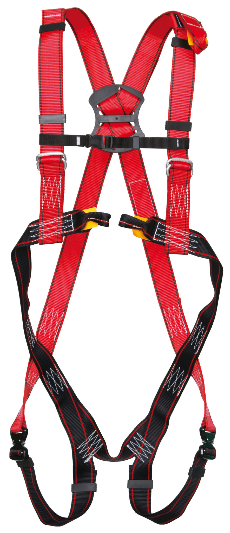 WingFly Harnais De Sécurité Anti-Chute 5 Points – 2 Crochets + Corde 2m Amortisseur – Charge Max 150 Kg