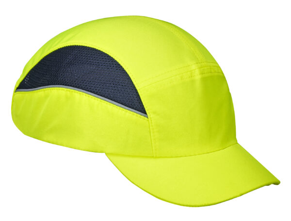 protection tete portwest casquette chantier coque jaune fluo 1 scaled