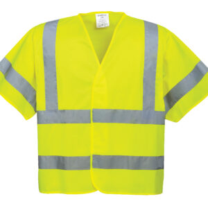 vetements de travail portwest gilet securite haute visibilite manches courtes c471