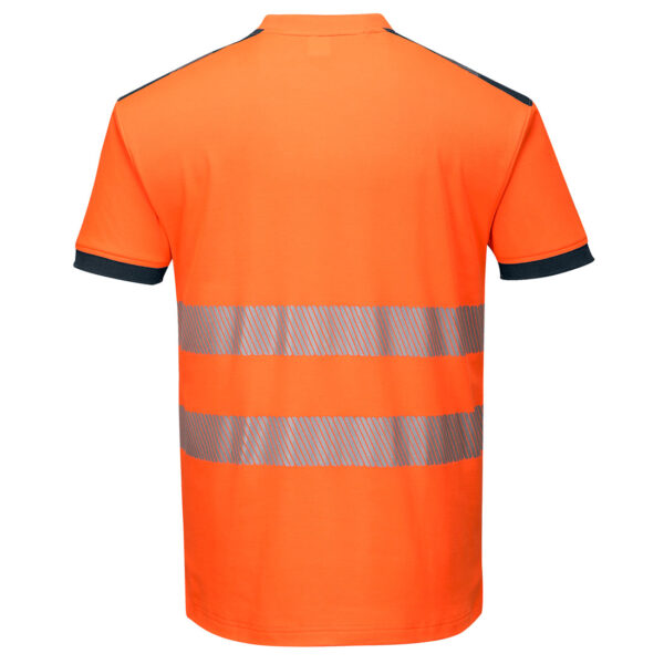 vetements de travail portwest tshirt manches courtes haute visibilite t181 orange marine 2