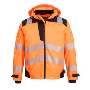 vetements de travail portwest veste haute visibilite pw360 orange 1