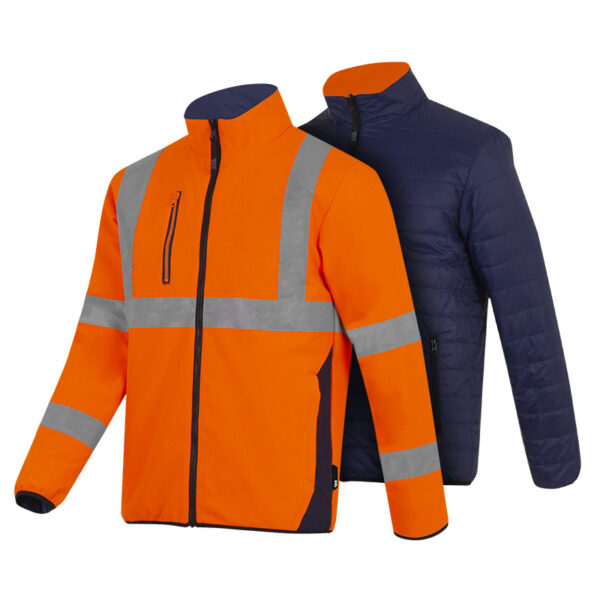 vetements de travail t2s blouson reversible orange