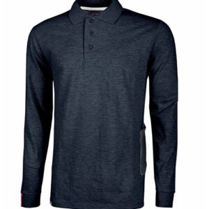 vetements de travail upower polo live bleu marine 1